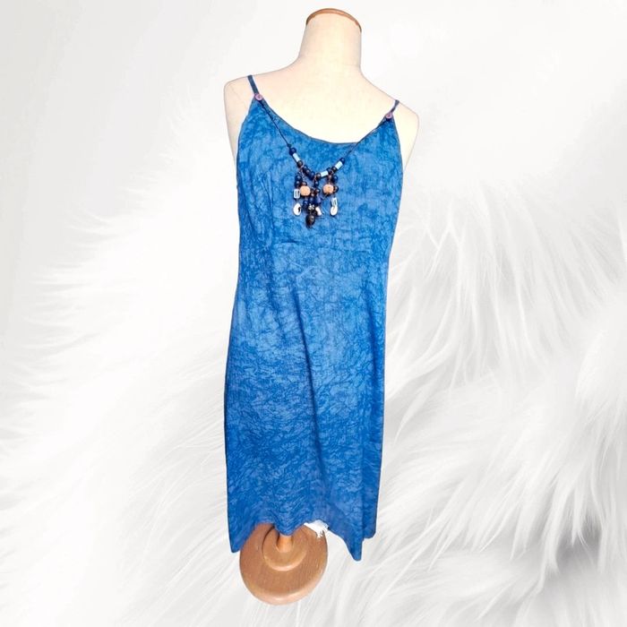 Robe d'été bleue légère à bretelles 40-42