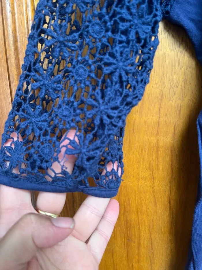 T-shirt crescendo manches en dentelle - photo numéro 6