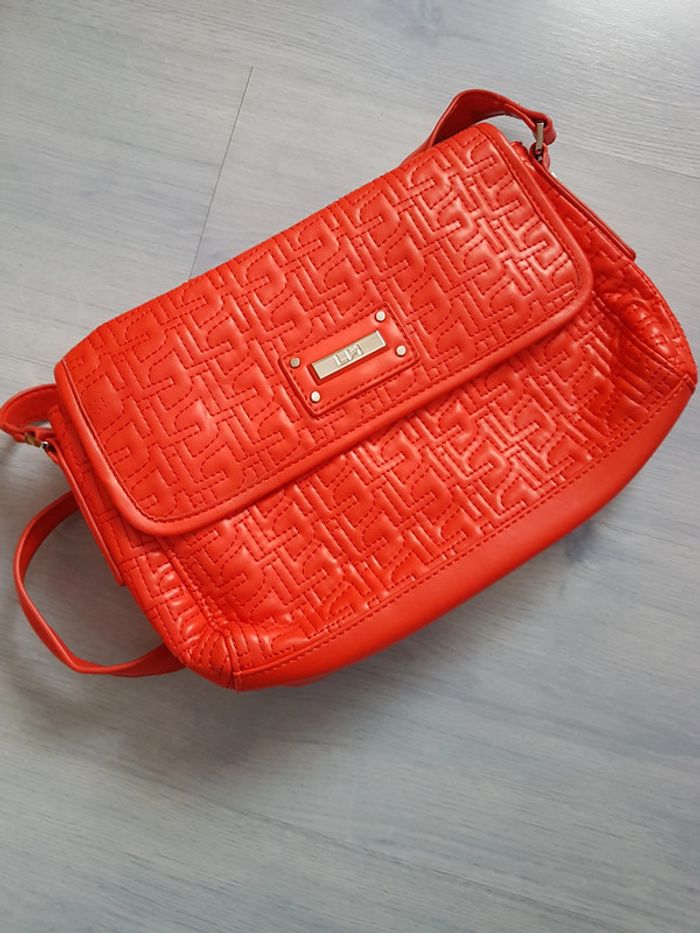 Sac rouge bandoulière La Halle