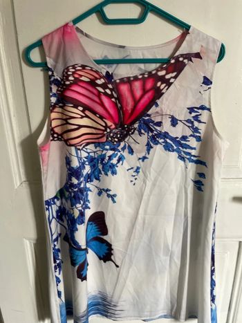Robe tunique papillon taille unique