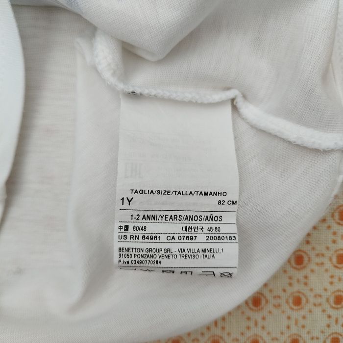 Tee-shirt fille Benetton 1-2 ans - photo numéro 4
