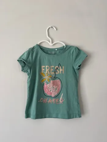 👚 T-shirt pomme - fille - 5 ans - 110 cm - orchestra -satisfaisant