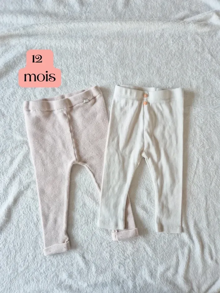 Lot 2 legging 12 mois