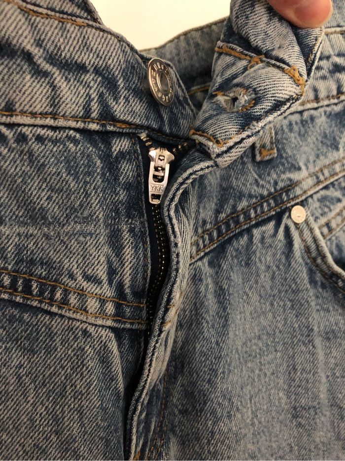 Jeans clair taille haute coupe droite Mango 34 - photo numéro 3