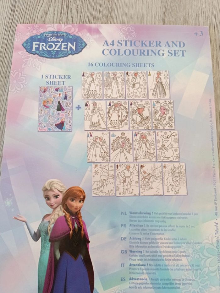 Lot 3 cahiers activités jeux coloriages princesse noël reine des neiges - photo numéro 13