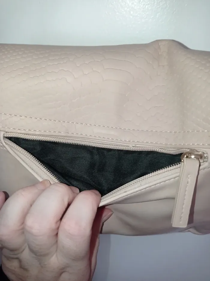 Sac a main bandoulière rose pâle - photo numéro 6