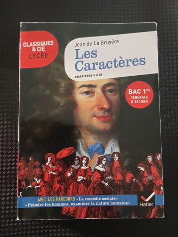 Les Caractères, chapitre V à Xl, Jean de La Bruyère.