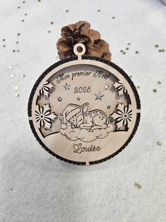 Boule de Noël personnalisée