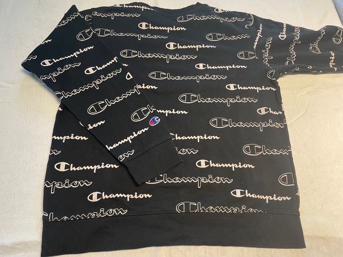 Pull Noir Champion Homme Taille XL - photo numéro 2