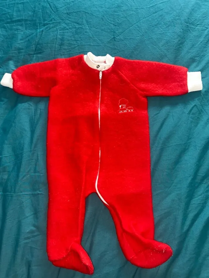 Pyjama chaud mixte vintage 3 mois