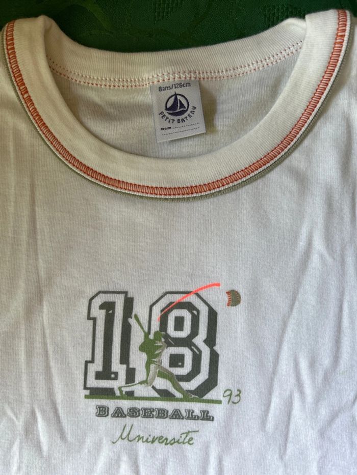 T-shirt 8 ans Petit Bateau neuf - photo numéro 2