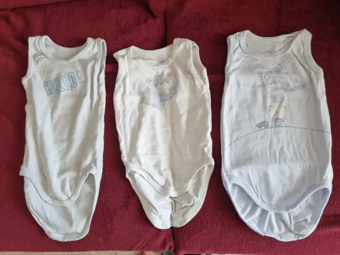 Lot de 3 bodies 9 mois