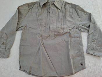 Chemise kaki clair Okaidi T 4 ans