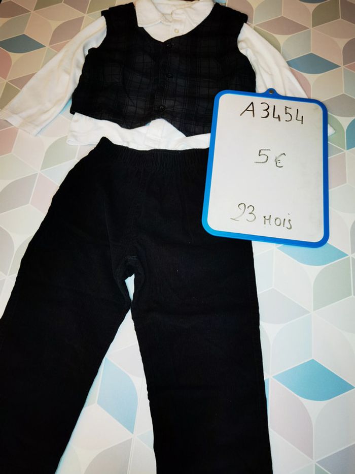 A3454 - ensemble garçon 23 mois - photo numéro 3