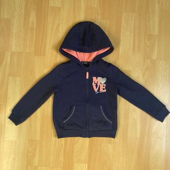 Sweat à capuche zippé fille In Extenso – Marine & Rose – 6 ans
