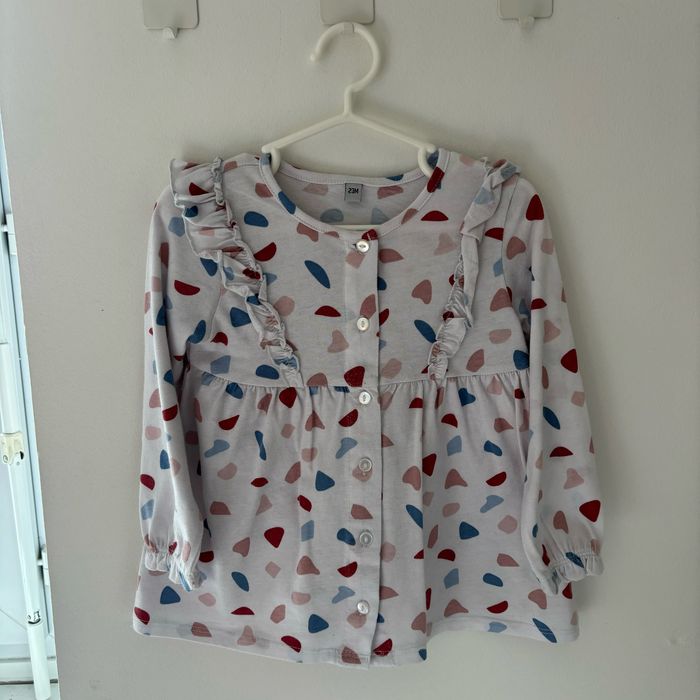 Blouse blanche à motifs