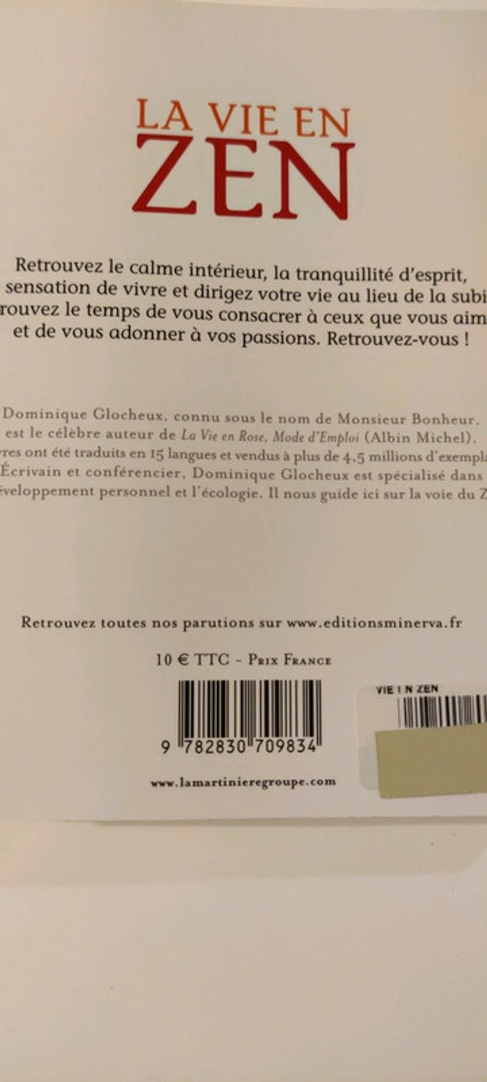 La vie en zen éditions Minerva - photo numéro 7