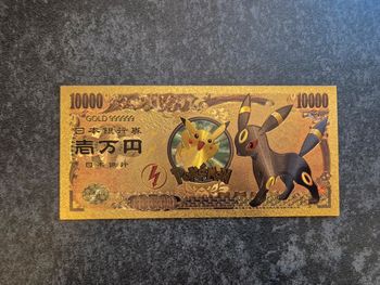 Billet OR à collectionner Pokemon