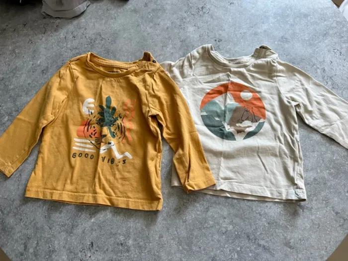 Lot de deux tee shirt manches longues