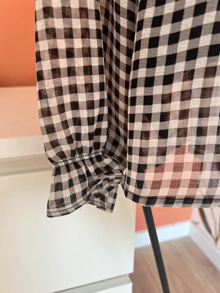 Blouse à carreaux Cerise Blue - photo numéro 2