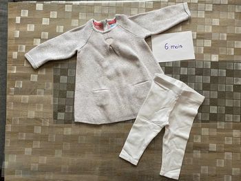 Robe pull avec leeging 6 mois obaibi