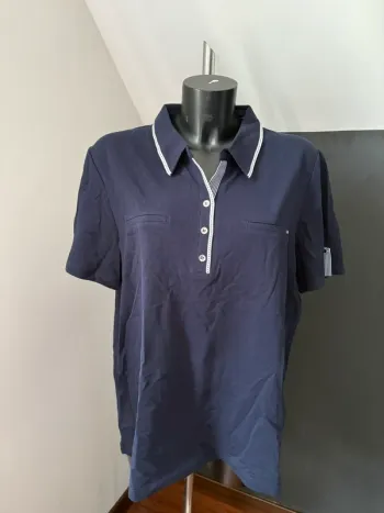 Polo bleu marine Christine Laure neuf 46