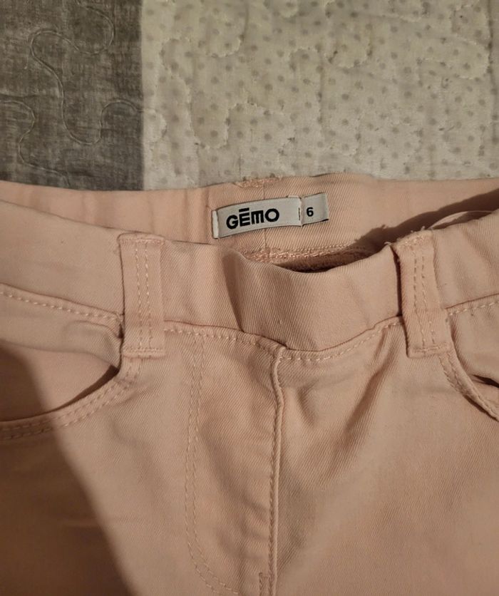 Jean slim rose gemo 6 ans - photo numéro 3