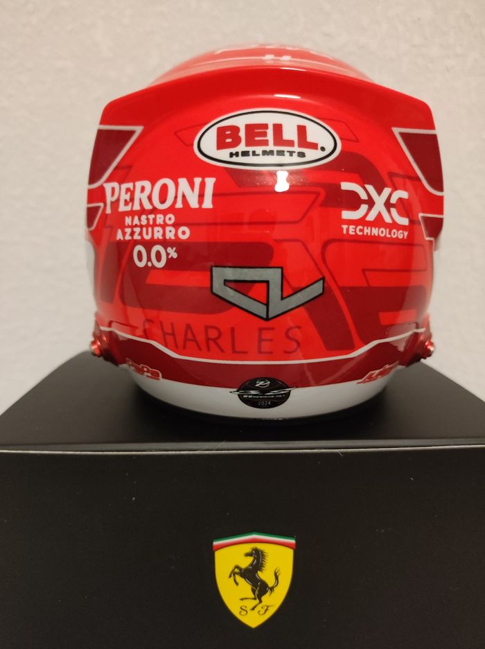 Casque 1/2 Ferrari helmet Leclerc neuf - photo numéro 7