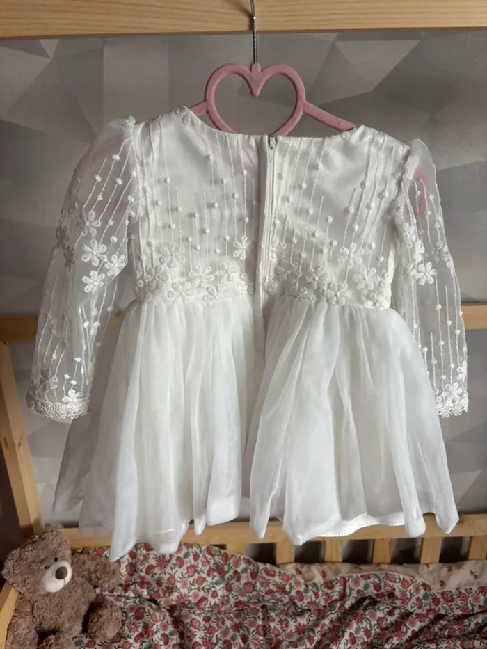 Robe de cérémonie fille taille 9/12mois - photo numéro 4