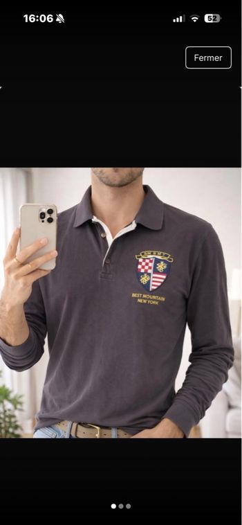 polo manches longues Best Mountain (taille L) : L• Très bon état • Best Mountain