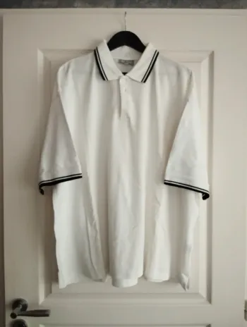 * Polo blanc coton en maille piquée T4XL Bleu Bonheur