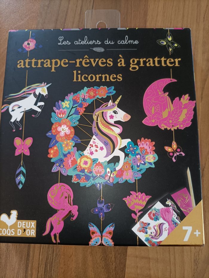 Coffret loisirs Création Attrape Rêve à gratter avec stylet neuf - photo numéro 2