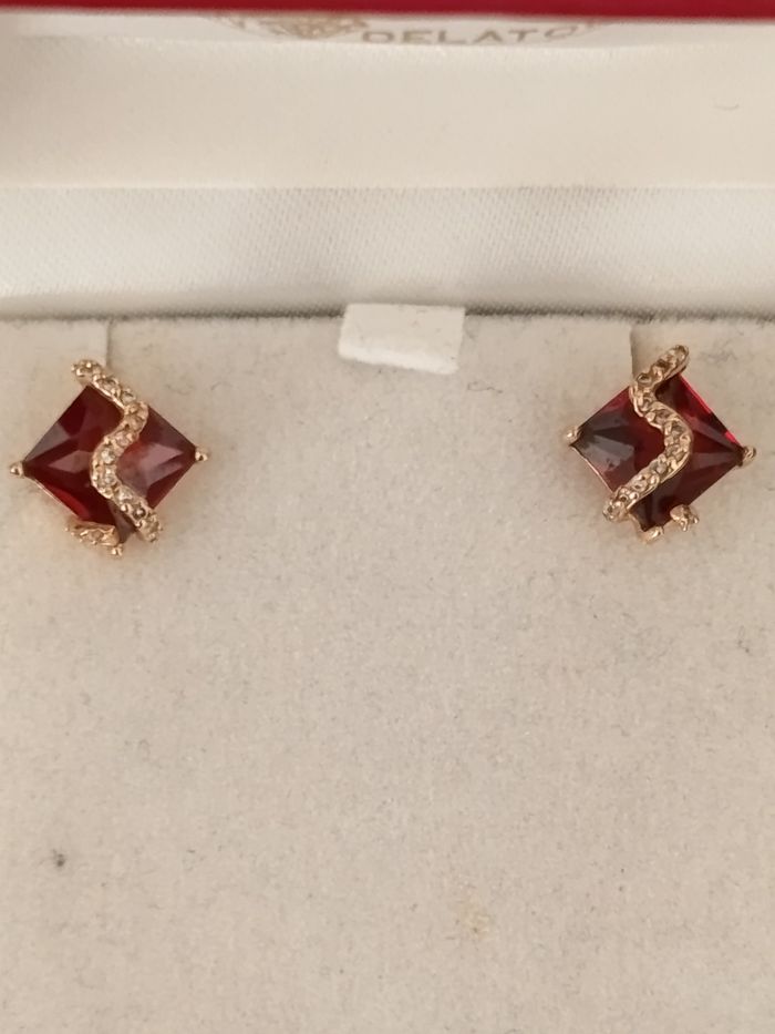 Boucles d'oreilles plaqué or. - photo numéro 8