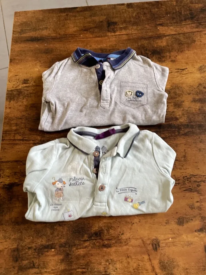 Lot de 2 bodies manches longues bébé garçon 24 mois