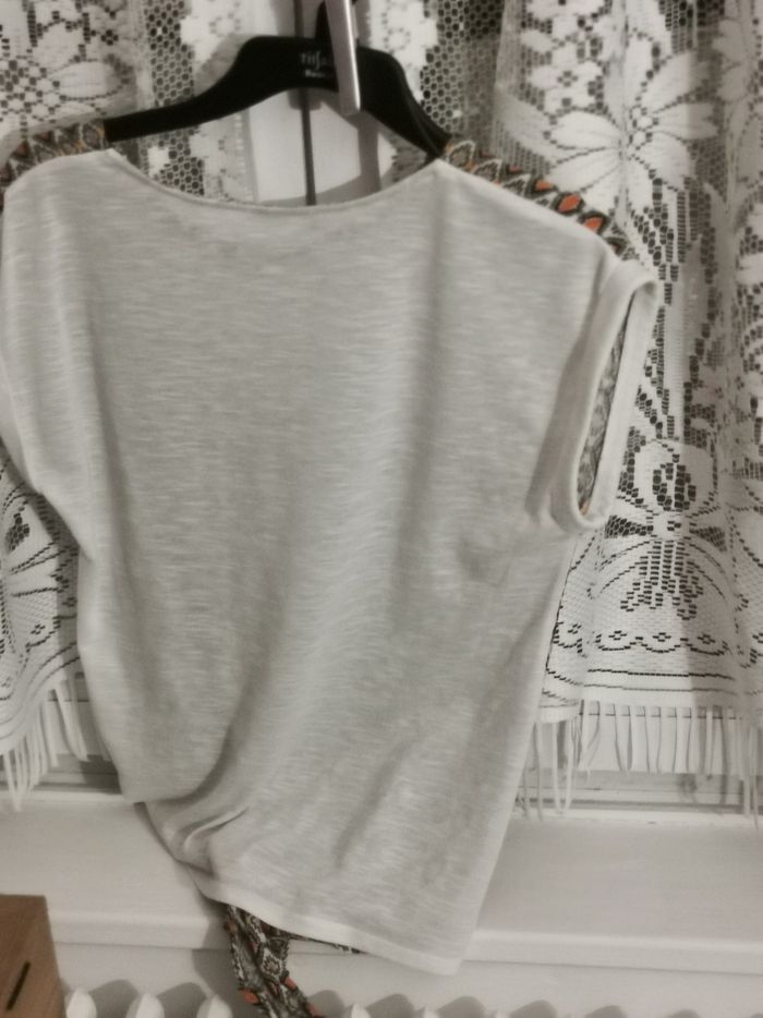 Tee shirt fantaisie à motifs à nouer - photo numéro 3