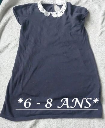 Robe marine avec col 6-8 ans l.o.g.g