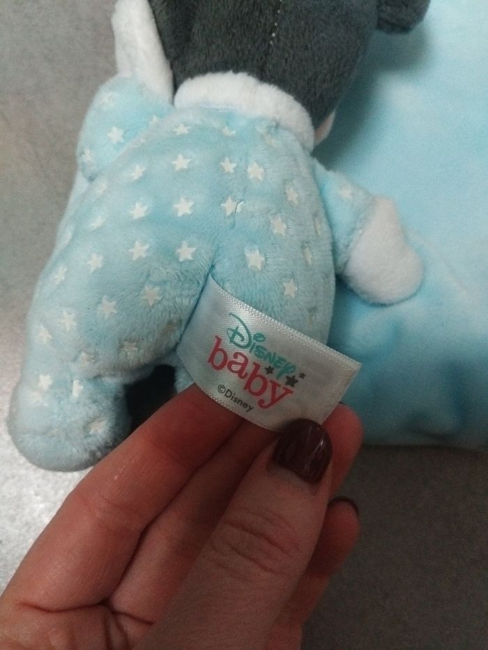 🩵 Doudou Mickey avec mouchoir Phosphorescent - Disney Baby 🩵 - photo numéro 2