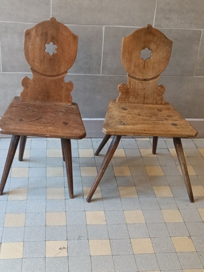 2 chaises Alsaciennes