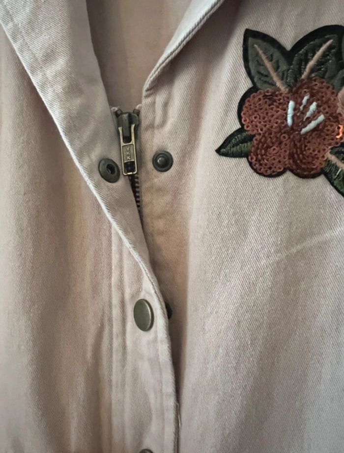 Veste trench rose sable et broderie neuve 10 ans - Monoprix Teens - photo numéro 7