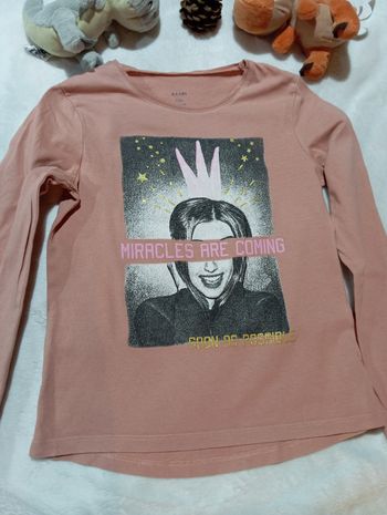 Tee-shirt rose pâle