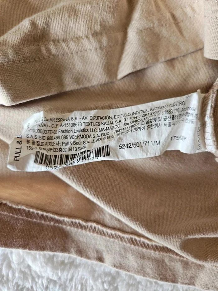 T-shirt beige - Pull & Bear - photo numéro 4