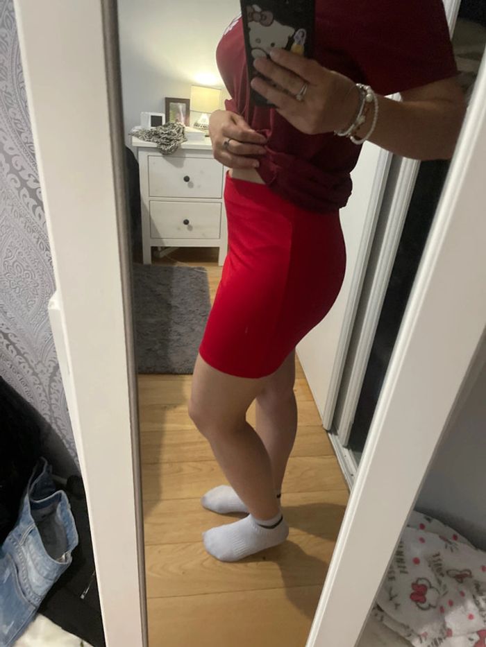 Mini jupe rouge taille S - photo numéro 2