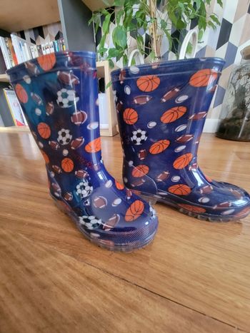 Bottes de pluie clignotantes