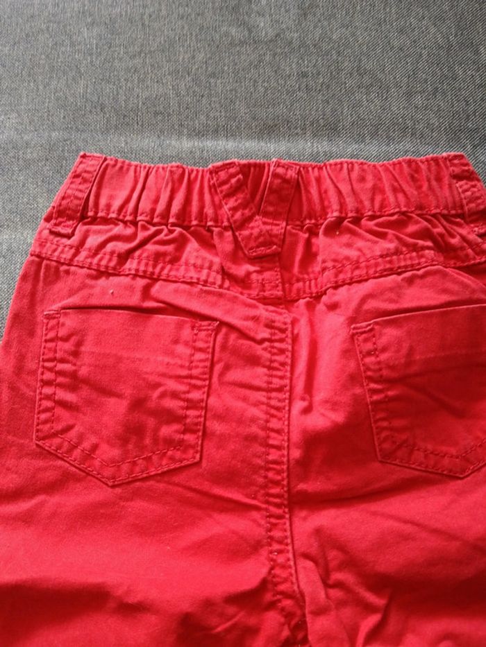 Jeans cyrillus rouge - photo numéro 4