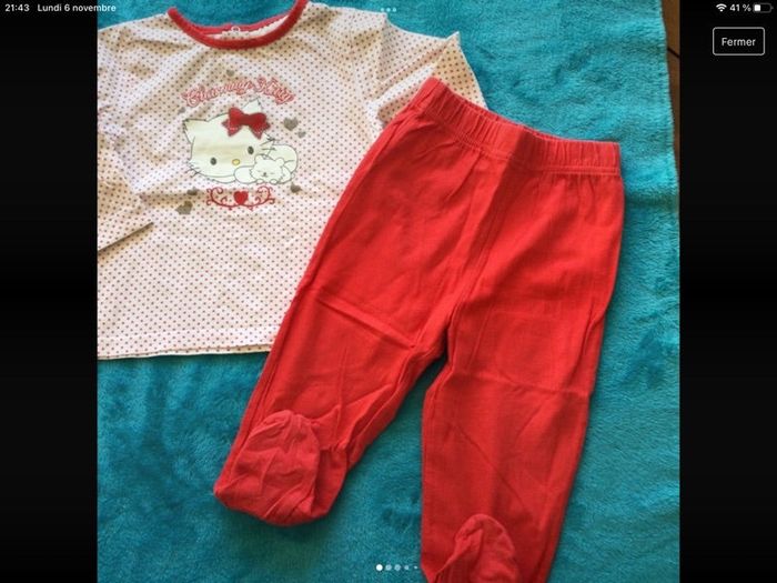 pyjama charmmy kitty 12 mois tbe