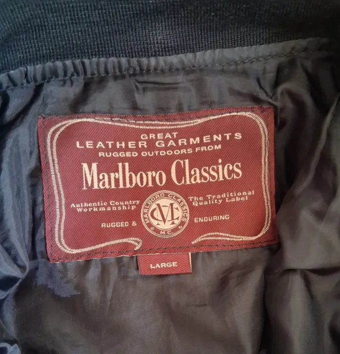 Veste en cuir Marlboro Classics taille L - photo numéro 4