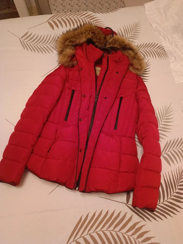 Manteau rouge femme