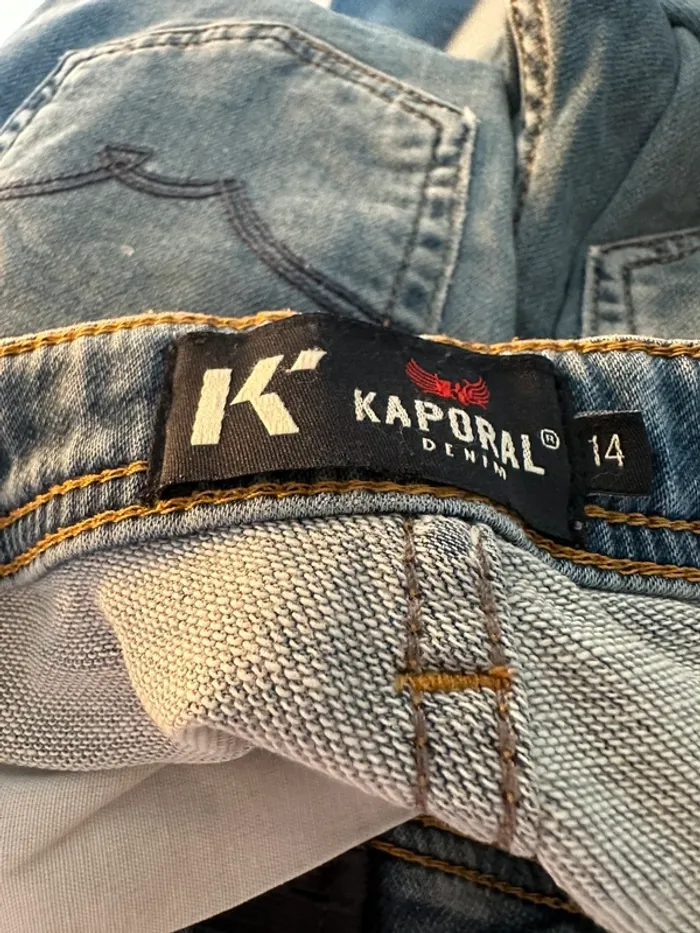Jeans kaporal bleu marine 14 ans slim - photo numéro 6