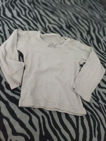 2 t-shirt manche longue fille 18 mois