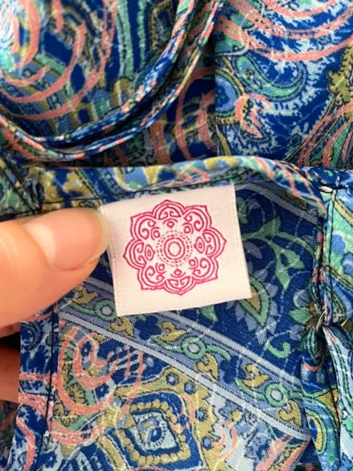 Robe longue d’été bleue, légère et fluide - photo numéro 7